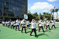 The CAS Band conducted music performance.