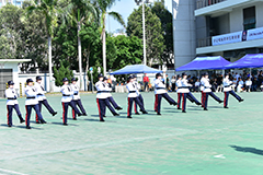 The CAS Guard of Honour demonstrated continuity drill display.